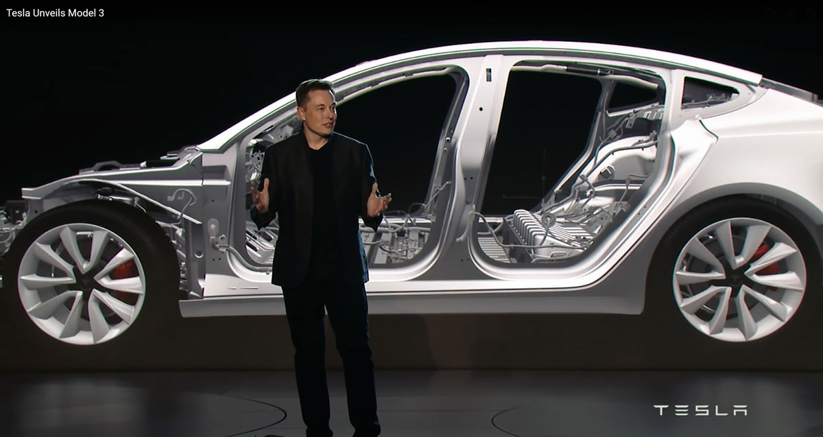 Model 3 Reveal Elon March 2016